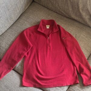 L.L. Bean Women's Red Cowl Neck Sweater
